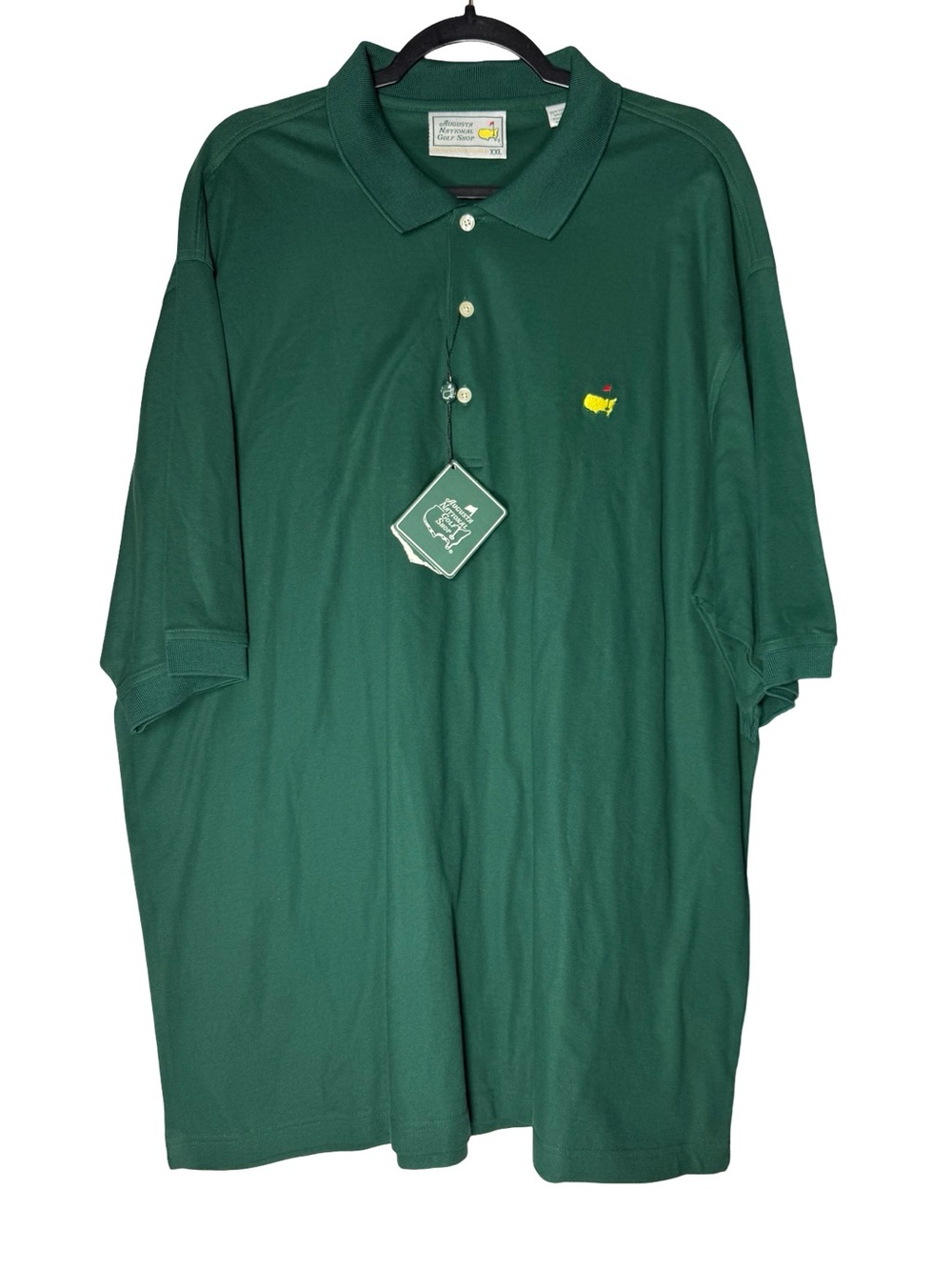 Augusta National Golf Shop Masters Polo Shirt Sz XXL Green Cotton Golf VTG NEW